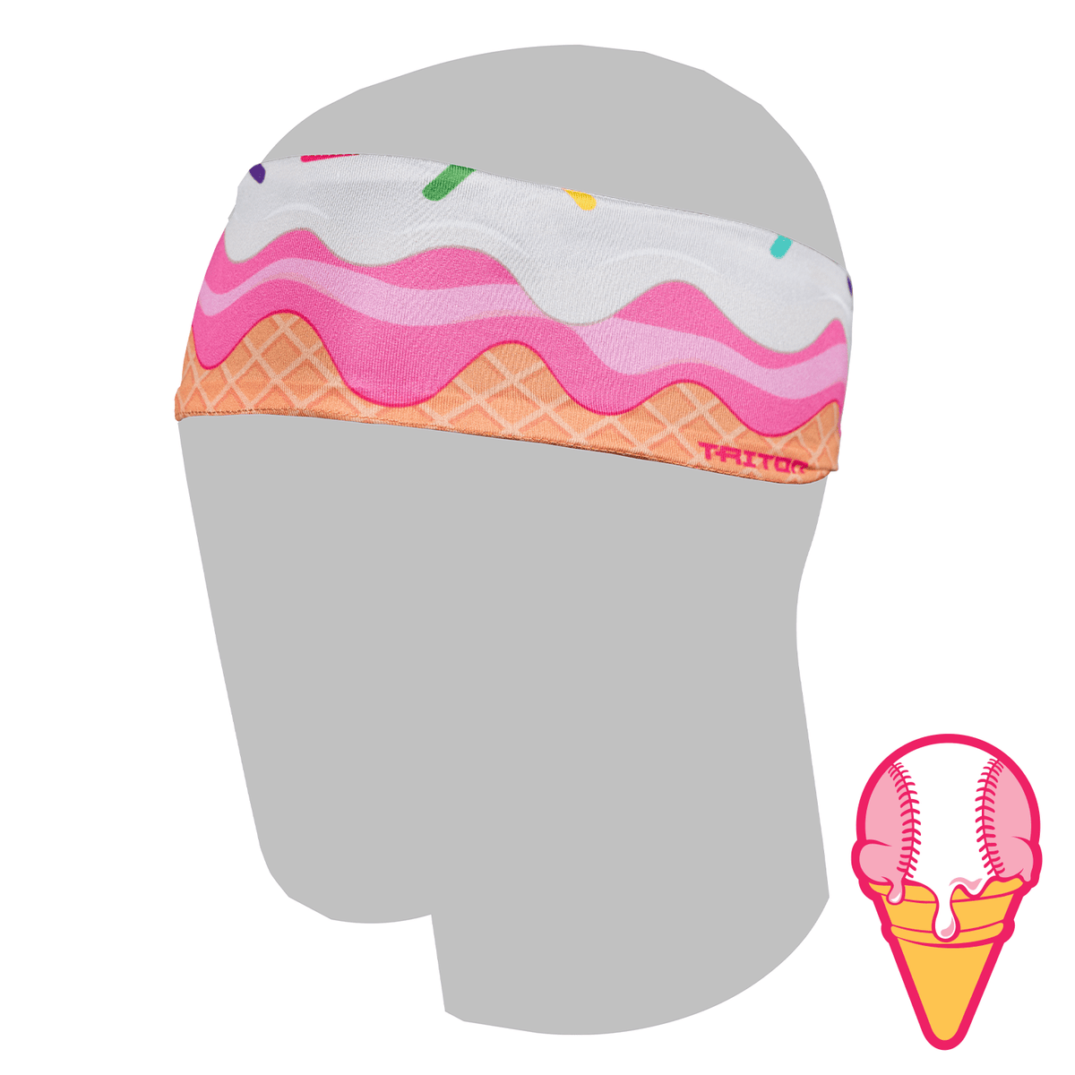 Ice Cream Baseball Headband