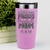 Pink Baseball Tumbler With Echoing Cheers From The Diamond Design