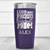 Purple Baseball Tumbler With Echoing Cheers From The Diamond Design