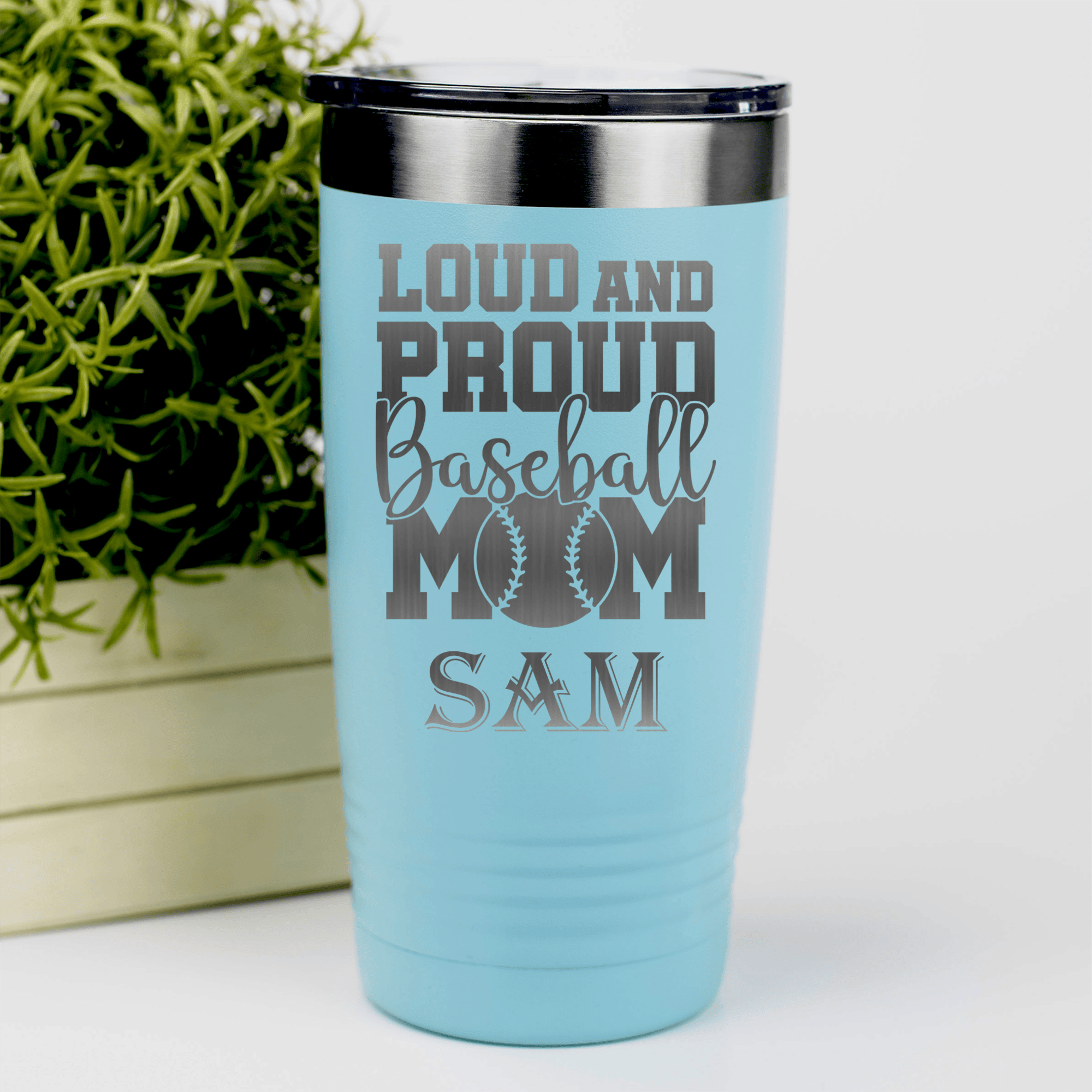 Teal Baseball Tumbler With Echoing Cheers From The Diamond Design