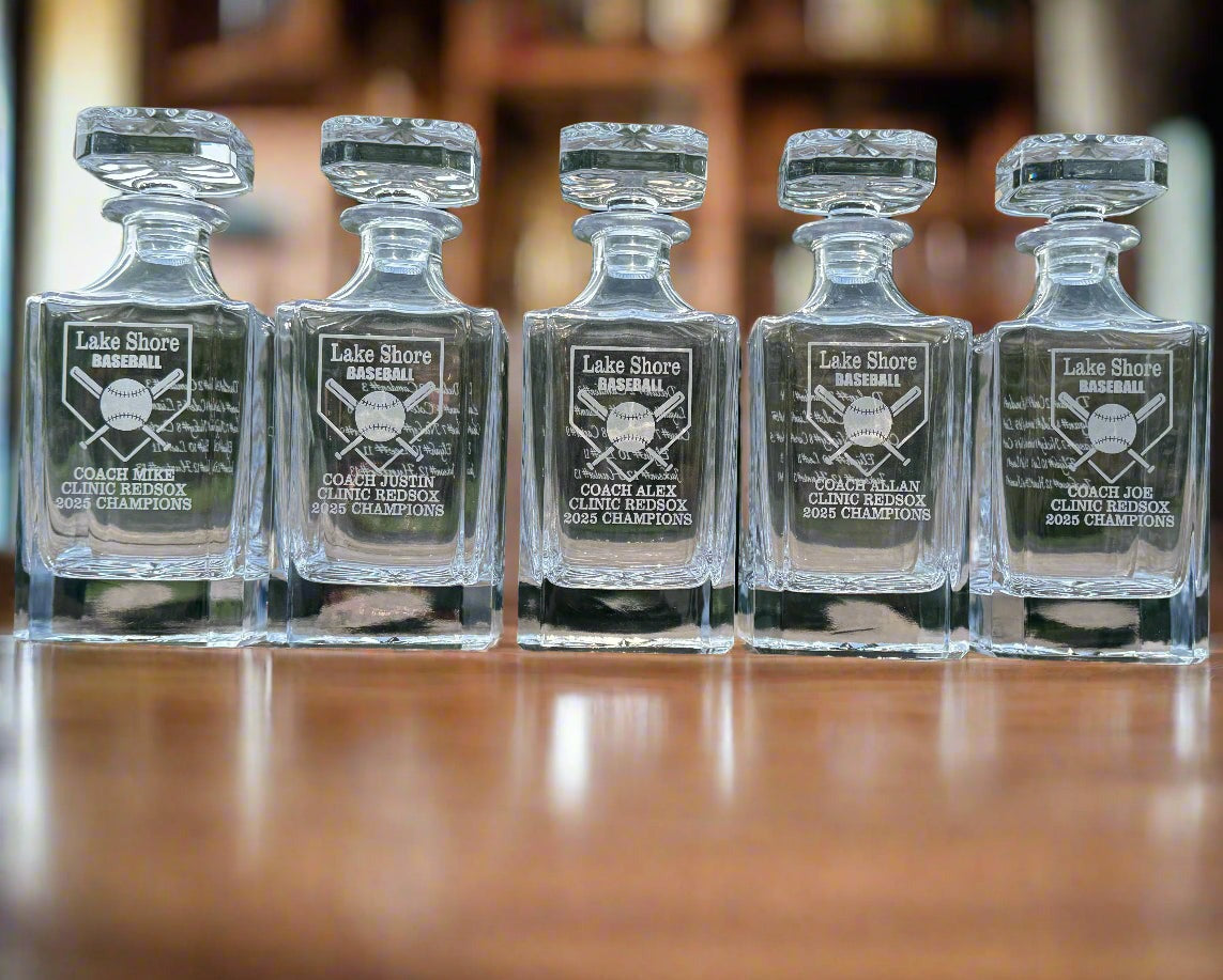 The Grand Slam Baseball Decanter