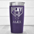 Purple Baseball Tumbler With Its Game Time Design