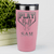 Salmon Baseball Tumbler With Its Game Time Design