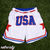 USA Miracle on Ice Retro Mesh Shorts