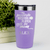 Light Purple Baseball Tumbler With Moms Mvp On The Diamond Design