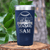 Navy Baseball Tumbler With Season Of Home Runs Design