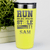 Yellow Baseball Tumbler With Swift Baserunner Design