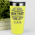 Yellow Baseball Tumbler With Swing For The Fences Design