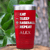 Red Baseball Tumbler With The Baseball Routine Design