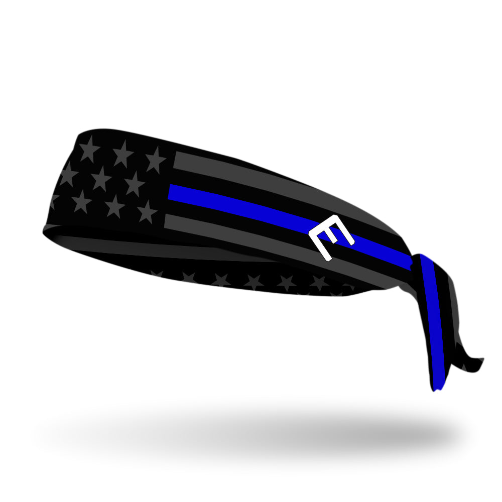 Thin Blue Line Tie Headband