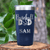 Navy Baseball Tumbler With Ultimate Baseball Father Design