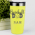 Yellow Baseball Tumbler With Ultimate Baseball Father Design