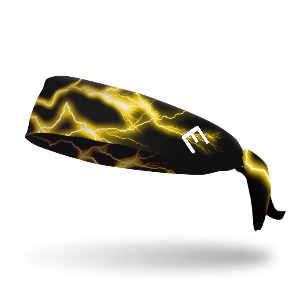 Yellow Lightning Tie Headband