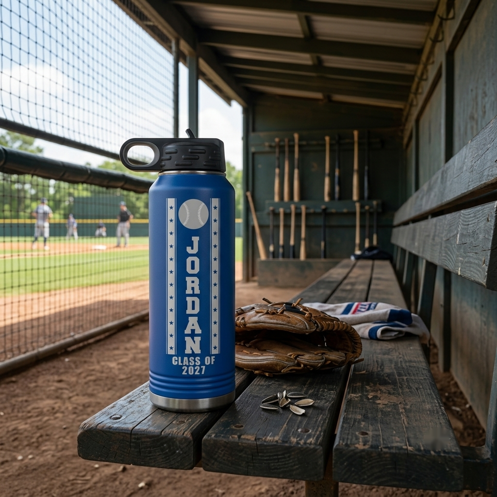 Senior Baseball Water Bottle