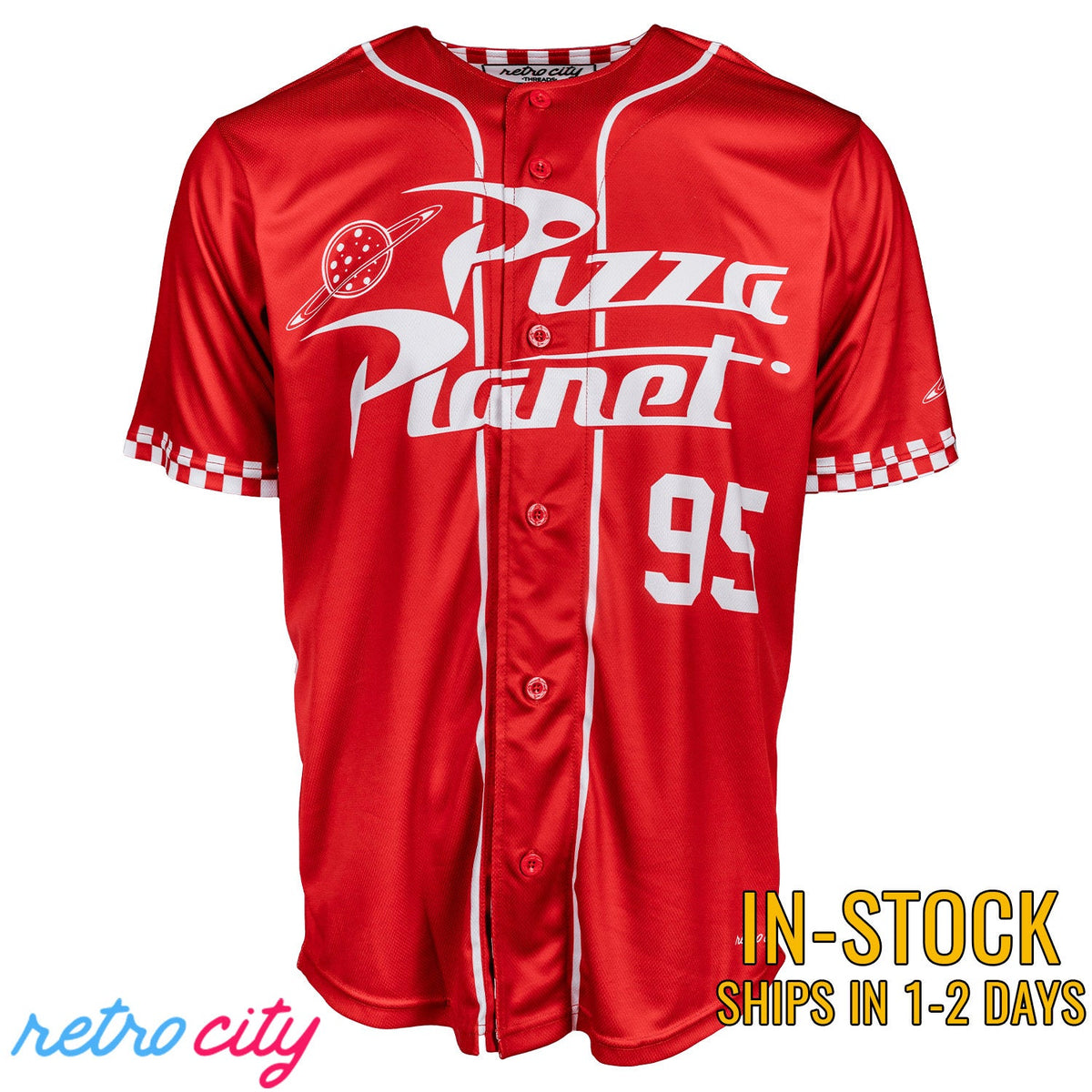 Pizza Planet Toy Story Full Button Jersey