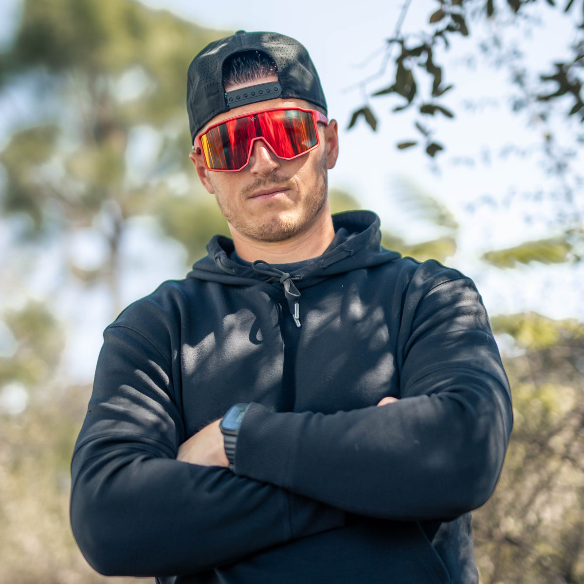 FLARE - Fire Red Polarized Sunglasses