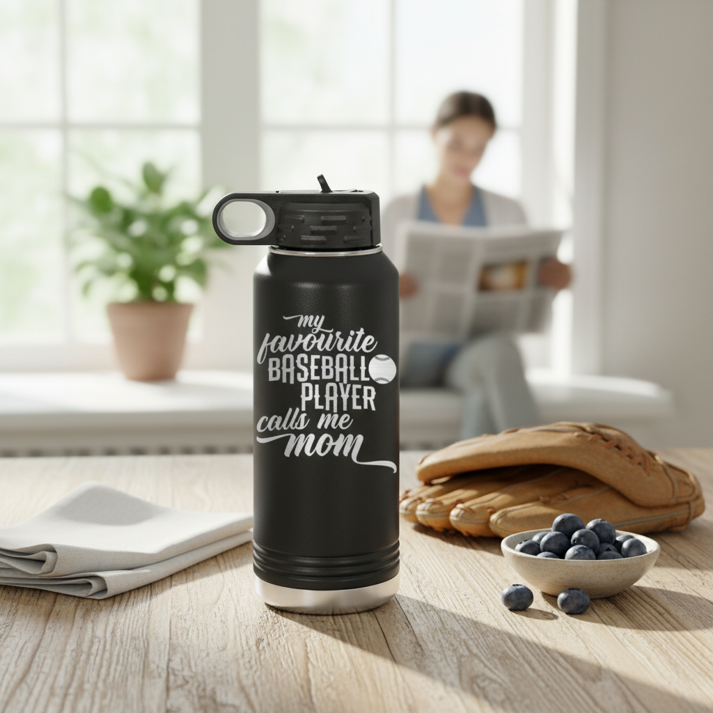 Mom's MVP on the Diamond 32 Oz Water Bottle