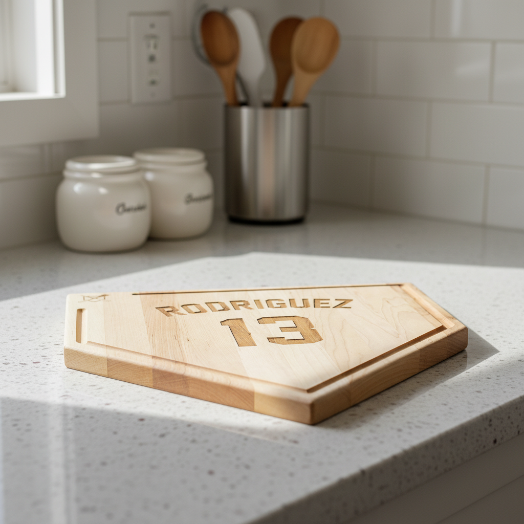 Baseball Plate Cutting Board