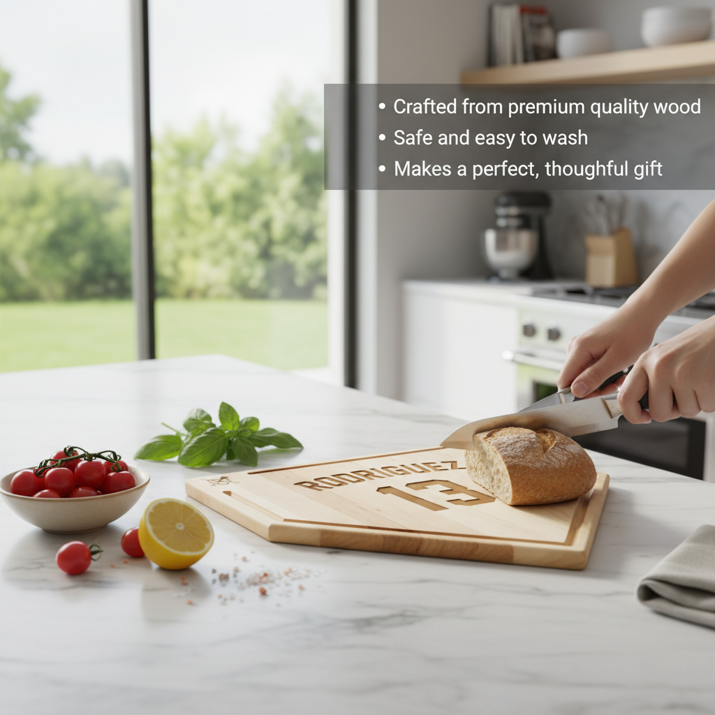 Baseball Plate Cutting Board