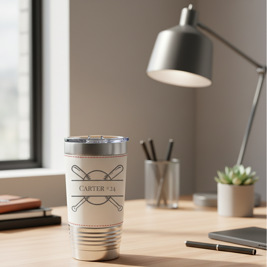 Baseball Lover's Personalized Tumbler