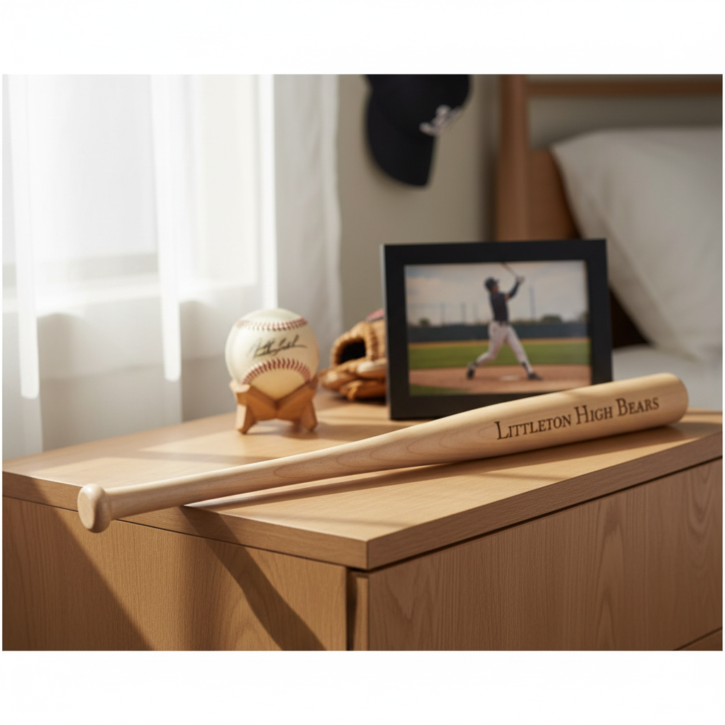 Engraved Wooden Mini Bat