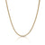 3mm Cuban Link Chain Necklace - 14K Gold Plated Stainless Steel