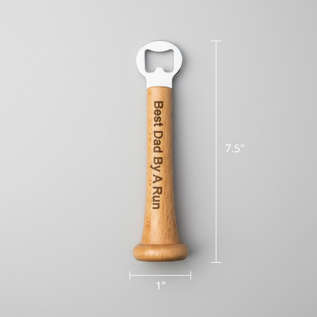 Personalized Baseball Bat Bottle Opener