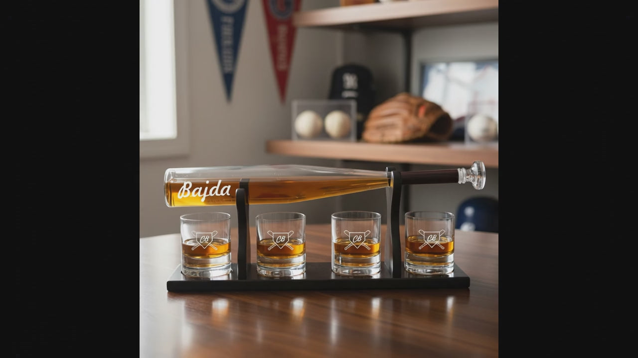 Personalized Baseball Bat Decanter