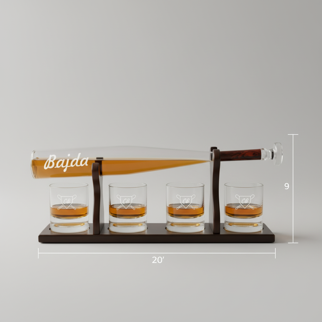 Personalized Baseball Bat Decanter
