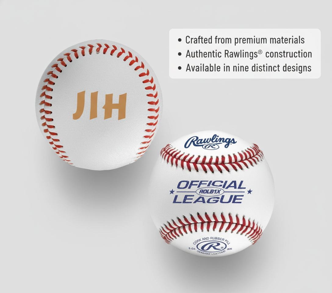 Strike Out Personalized Rawlings Baseball