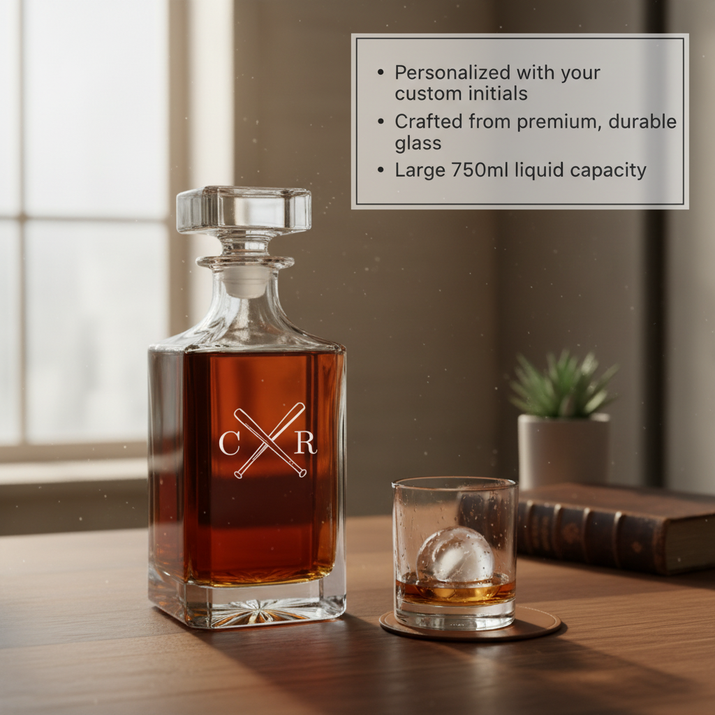 Batter Up Baseball Decanter