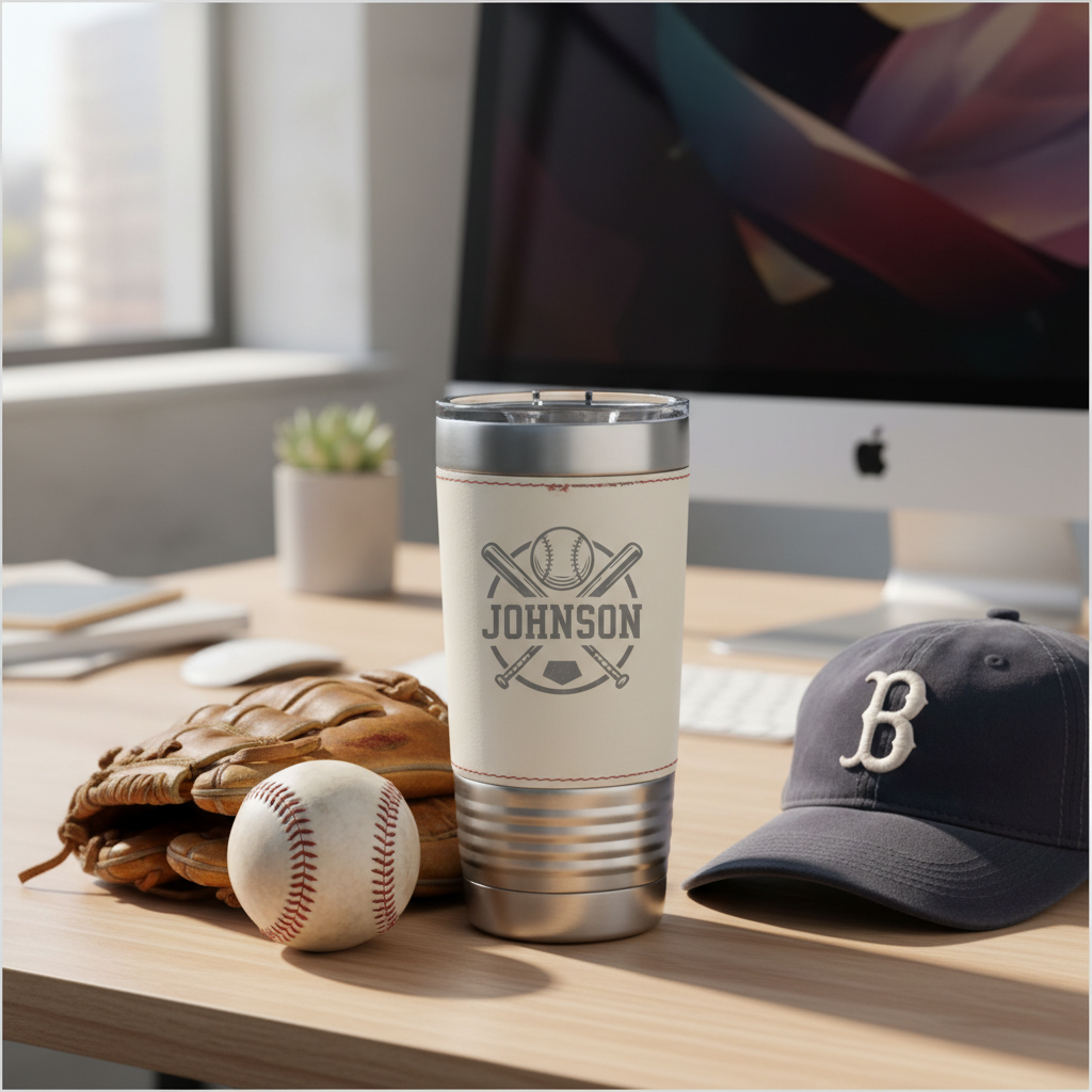 Baseball Lover's Personalized Tumbler