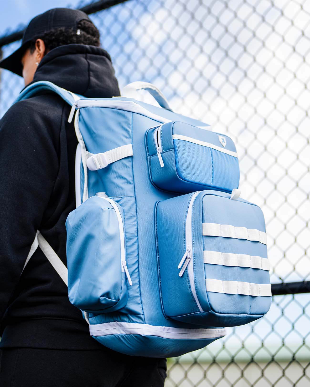 Sky Blue Heat Baseball Packpack