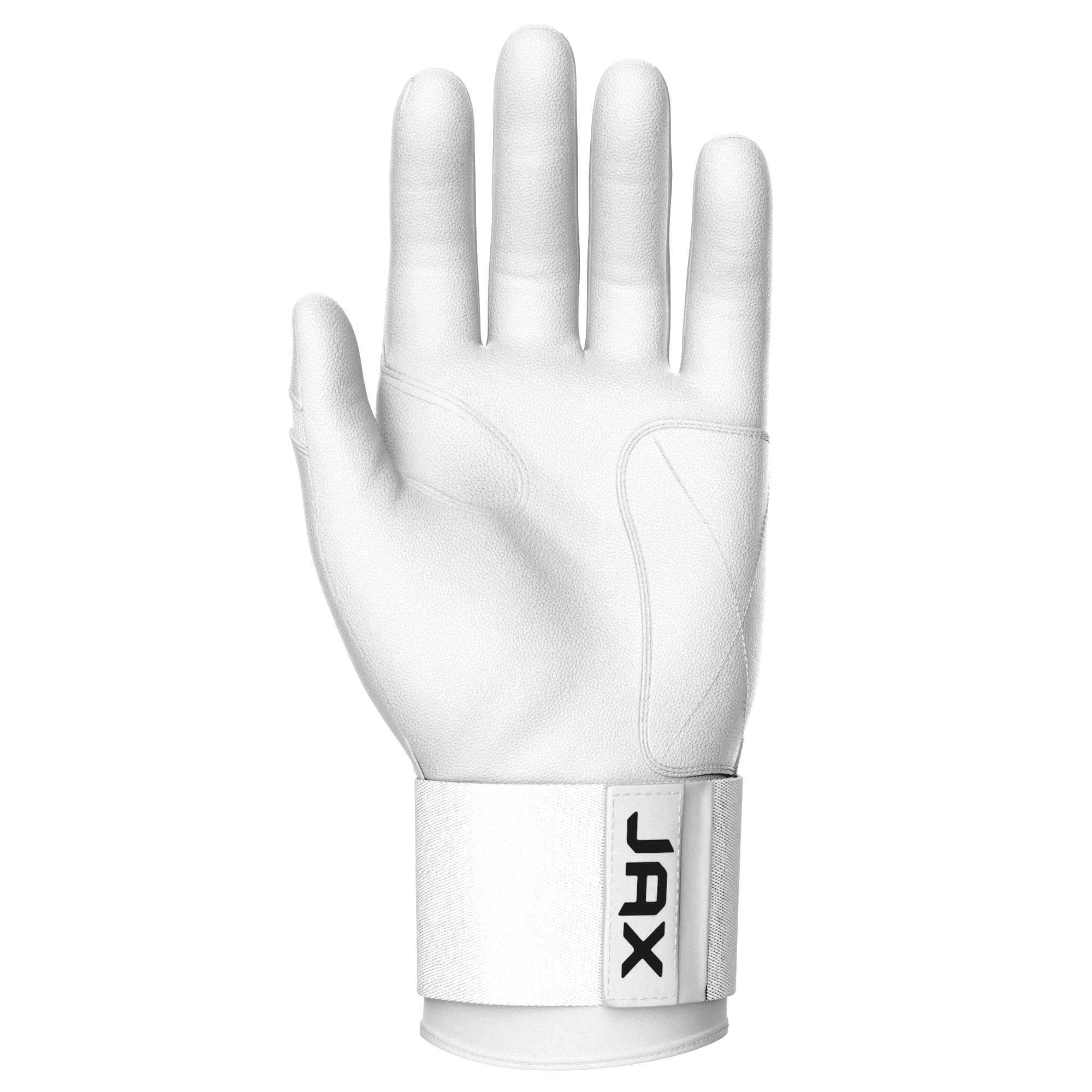 Jax White Cuff Batting Gloves