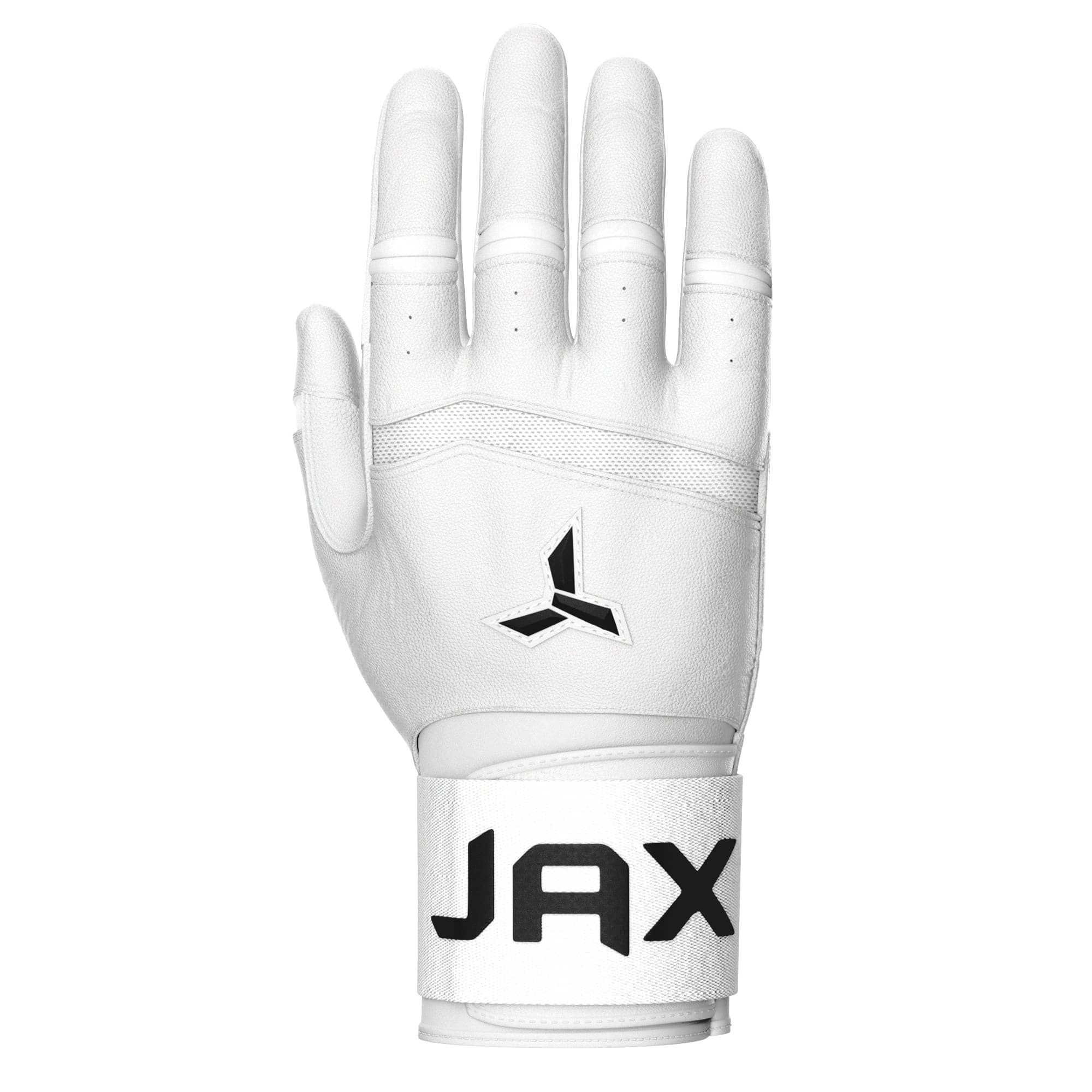 Jax White Cuff Batting Gloves