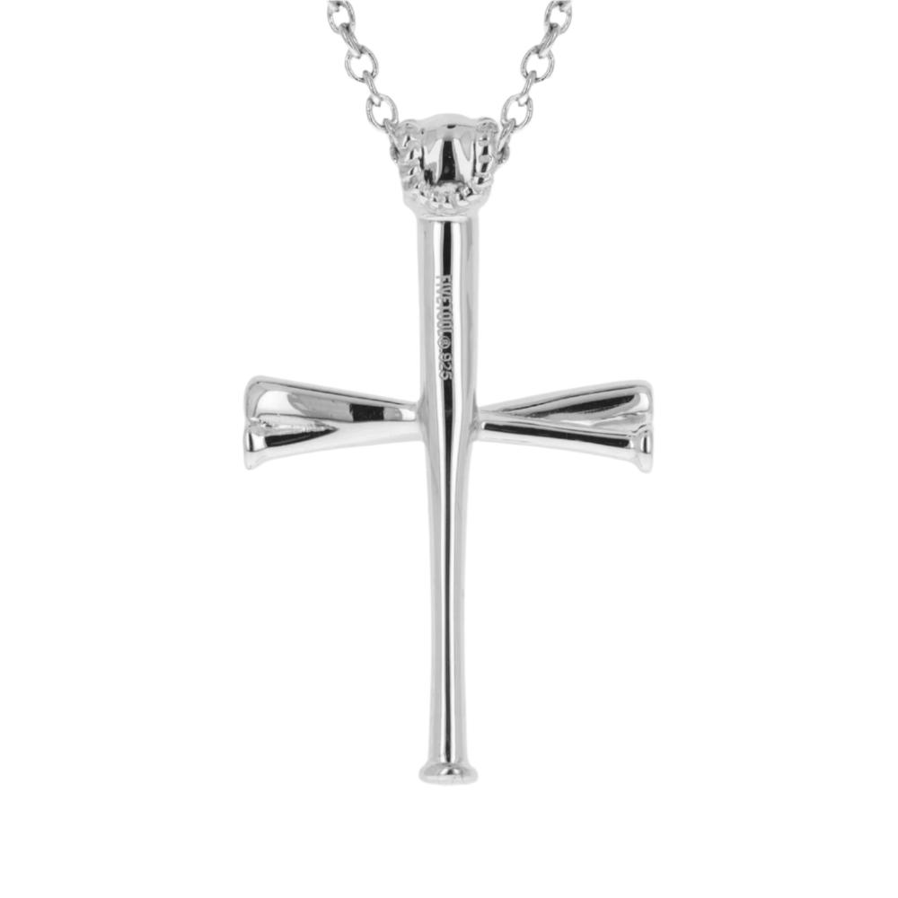 XL 2.0 Baseball Bat Cross Necklace