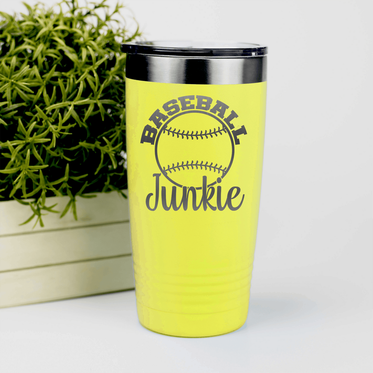 Yellow baseball tumbler Addicted To The Diamond