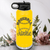 Yellow Baseball Water Bottle With Addicted To The Diamond Design