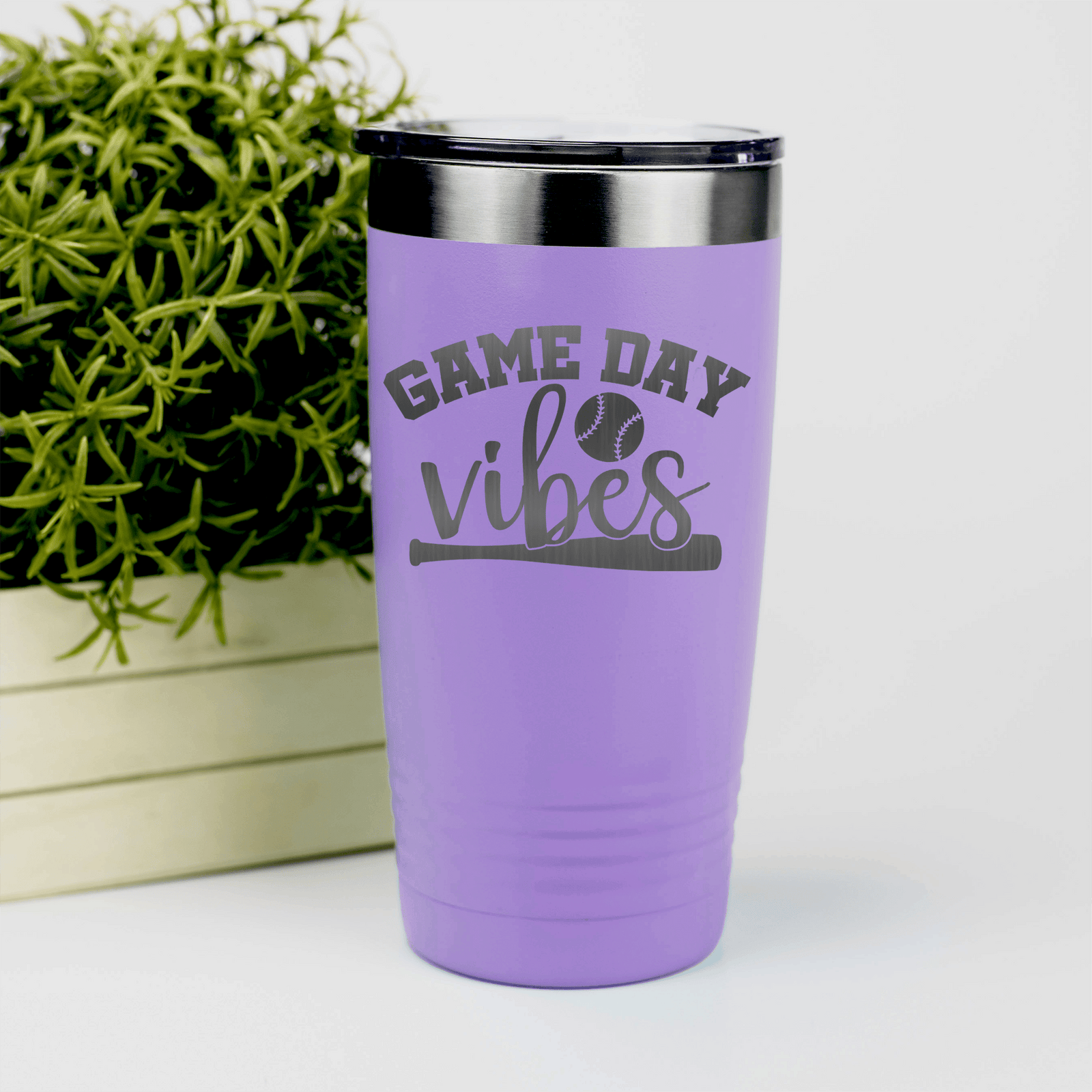 Light Purple baseball tumbler Baseball Mood