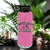 Pink Baseball Water Bottle With Baseball Mood Design