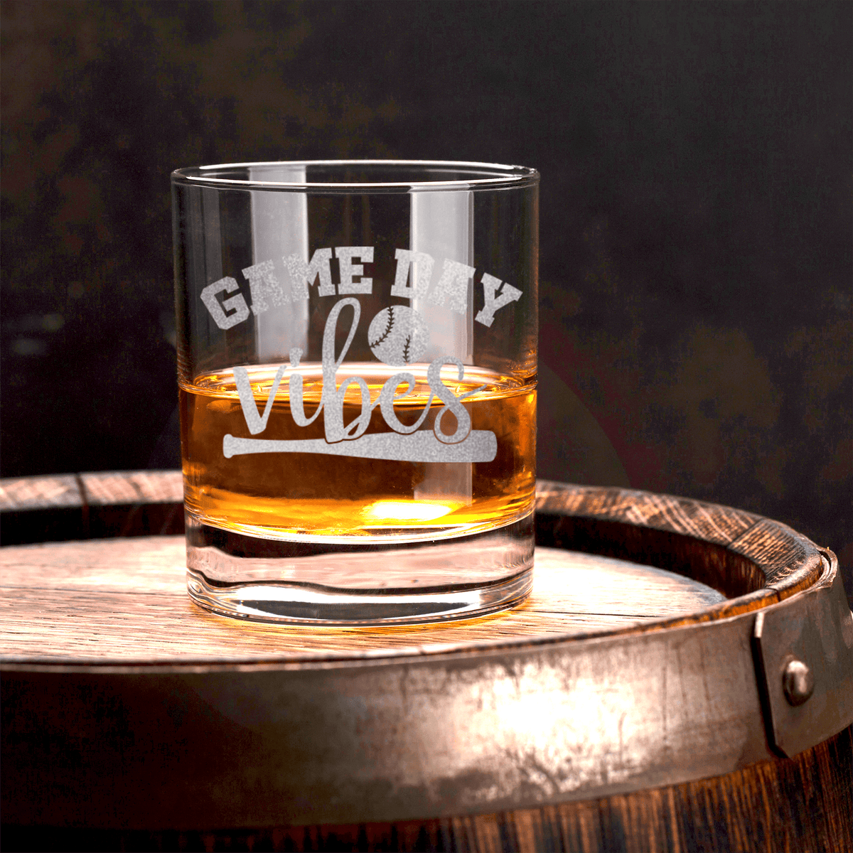 Baseball Mood Whiskey Glass