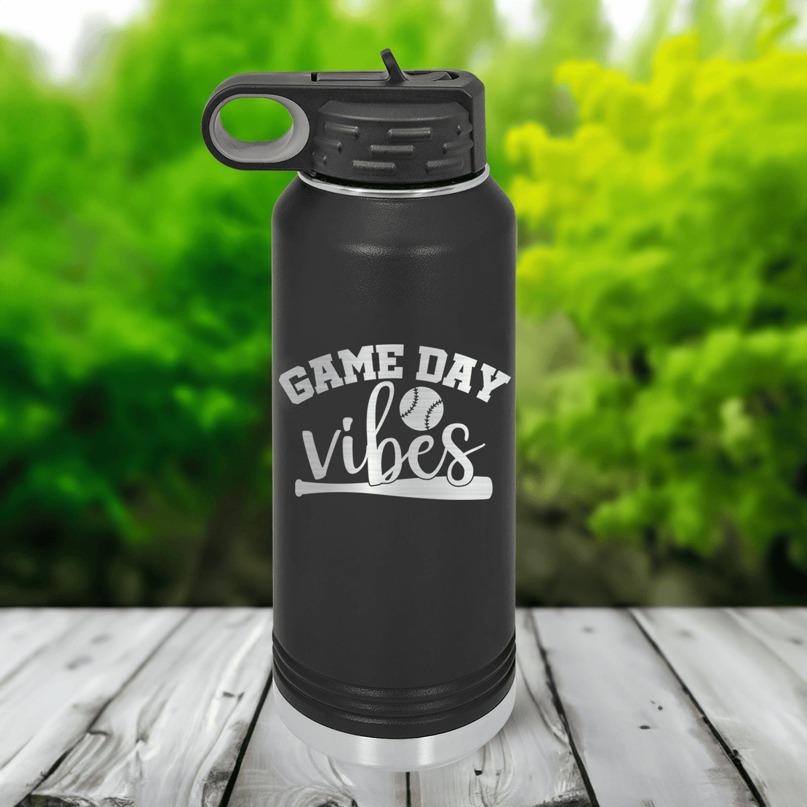Funny Baseball Mood 32 Oz Water Bottle 