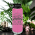 Pink Baseball Water Bottle With Busy Ballpark Nights Design