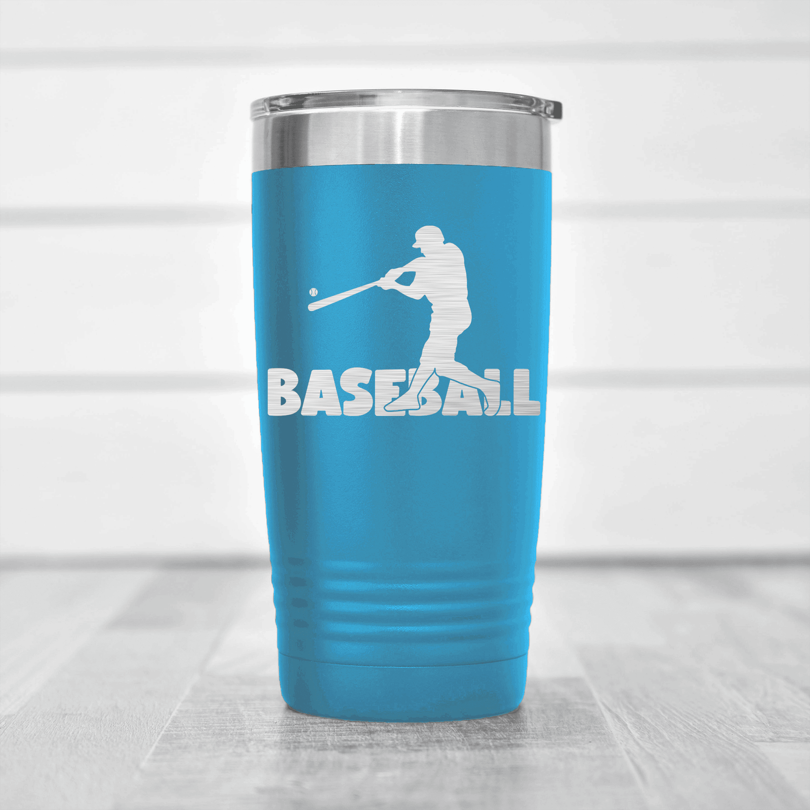 Light Blue baseball tumbler Diamond Prodigy