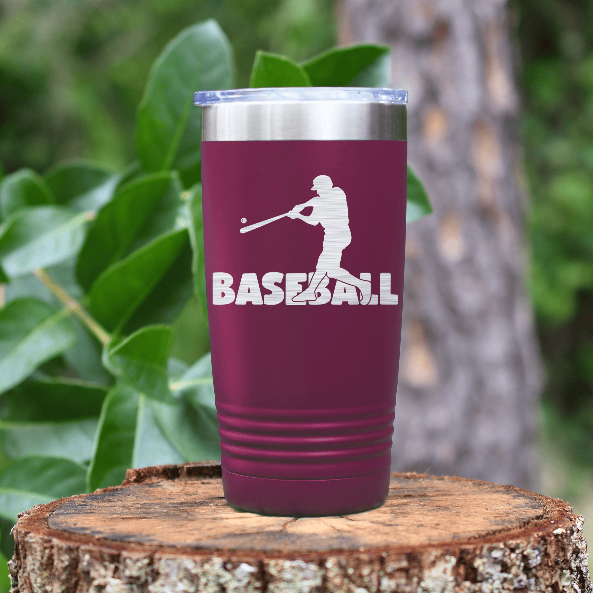 Maroon baseball tumbler Diamond Prodigy