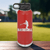 Red Baseball Water Bottle With Diamond Prodigy Design