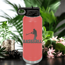 Load image into Gallery viewer, Salmon Baseball Water Bottle With Diamond Prodigy Design
