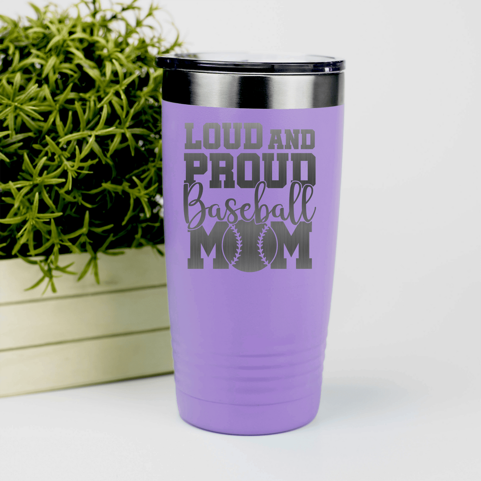 Light Purple baseball tumbler Echoing Cheers From The Diamond