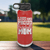 Red Baseball Water Bottle With Echoing Cheers From The Diamond Design