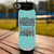 Teal Baseball Water Bottle With Echoing Cheers From The Diamond Design